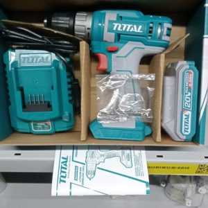 شنيور بطارية 20 فولت من توتال مع بطاريتين