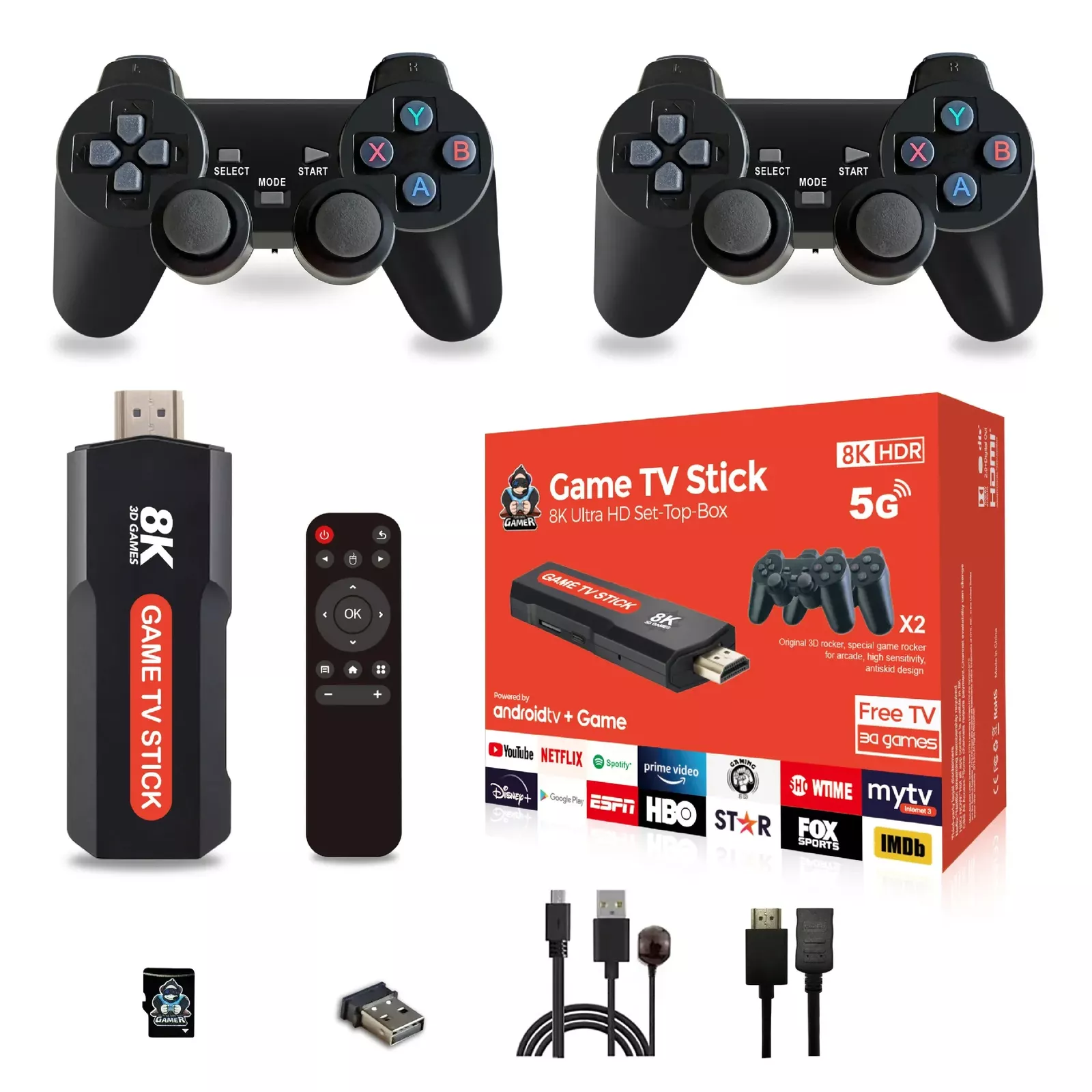 جهاز Game TV Stick 8K للألعاب والبث بجودة 8K