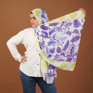 طرحة شيفون ديجيتال أوركيد