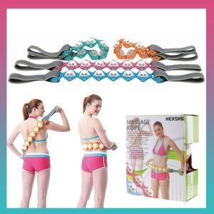 حبل مساج حراري يدوي متعدد الاستخدامات بطول 100 سم وكرة مساج 360