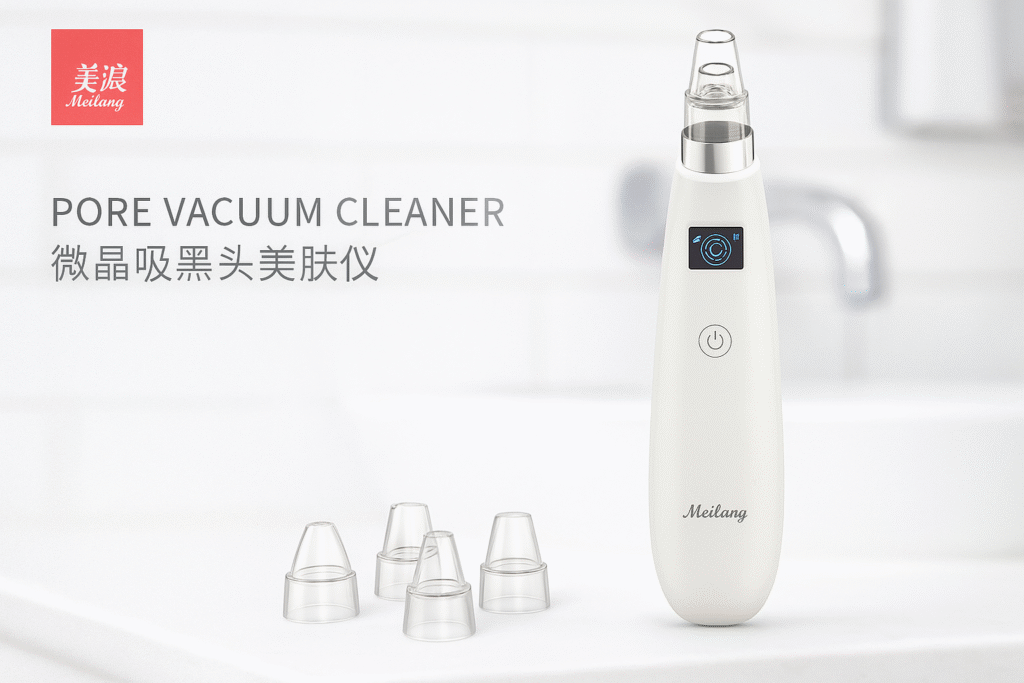 جهاز إزالة الرؤوس السوداء الكهربائي الأبيض بواجهتين مختلفتين لتنظيف البشرة