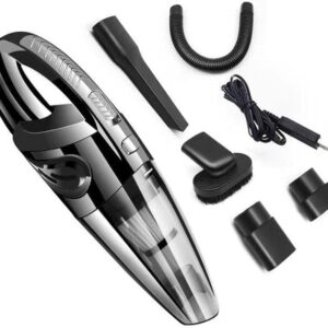 مكنسة جامبو الجبارة اللاسلكية تعمل بالشحن أثناء تنظيف سيارة وغرفة معيشة.