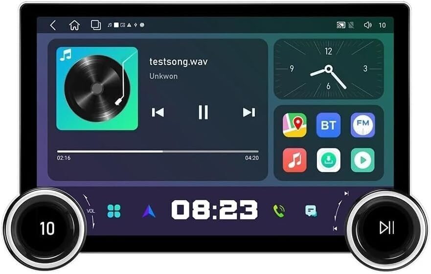 شاشة سمارت كار بلاي وأندرويد 10 بوصة بذاكرة 2RAM و32GB للسيارة