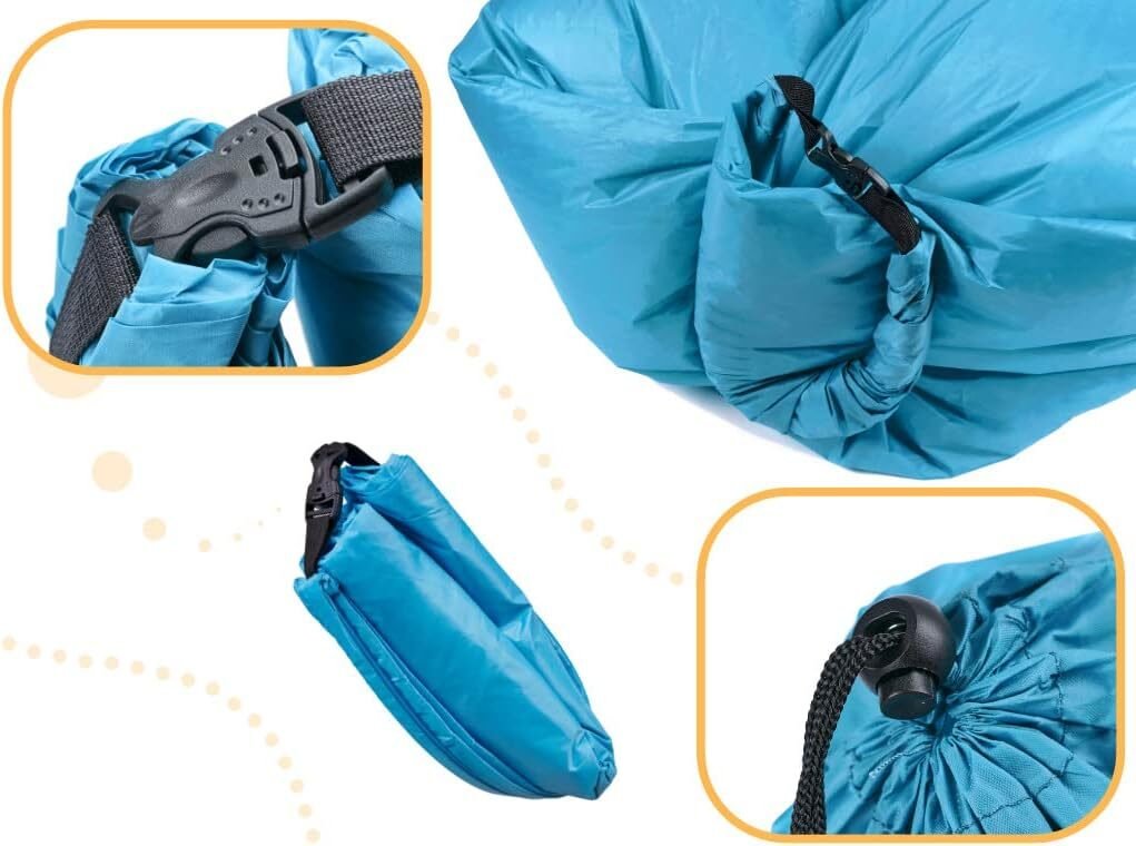 بين باج هوائي متعدد الألوان (للاستجمام والرحلات) – ينفخ بدون مضخة ويتحمل 180 كجم - الصورة 3