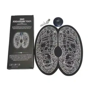 جهاز مساج القدم الدائري EMS، قابل لإعادة الشحن عبر USB، لتخفيف التوتر وتحسين الدورة الدموية.