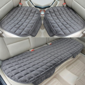 طقم فرش عربية رمادي 3 قطع لحماية كراسي السيارة الأمامية والخلفية