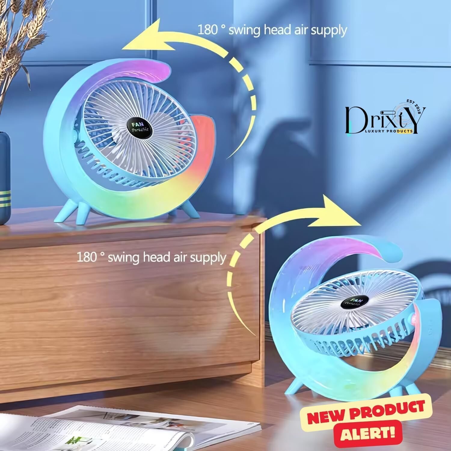 مروحة وإباجورة: هدوء، هواء منعش، وإضاءة مريحة في منتج واحد - الصورة 5