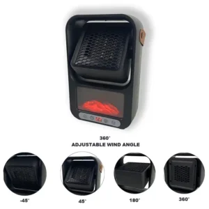 دفاية كهربائية 2 في 1 بزاوية 180 درجة للتدفئة والمروحة