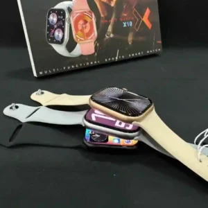 ساعة سمارت شبيهة أبل بشاشة كاملة، تدعم مكالمات البلوتوث وNFC وقياس الأكسجين والنبض.