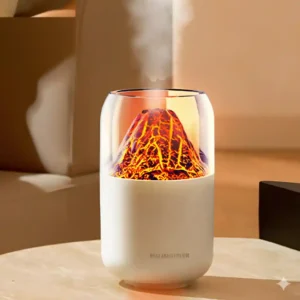 فواحة البركان بتأثير لهب 3D، بتشتغل بـ USB، وتشغيل هادي أقل من 36 ديسبل.