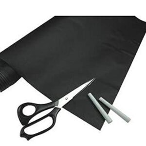 السبورة السحرية اللاصقة مقاس 2 متر $\times$ 50 سم، بلون أسود قابلة للمسح وتركيب ذاتي.