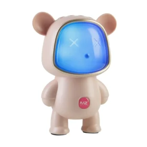 سبيكر الدبدوب الكيوت بتصميم جذاب، قوة صوت 5 وات ستيريو، وبطارية 1200mAh.