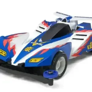 عربية سابق ولاحق Victory Magnum بعد التجميع بتصميم أزرق وأبيض مستوحى من الأنمي.