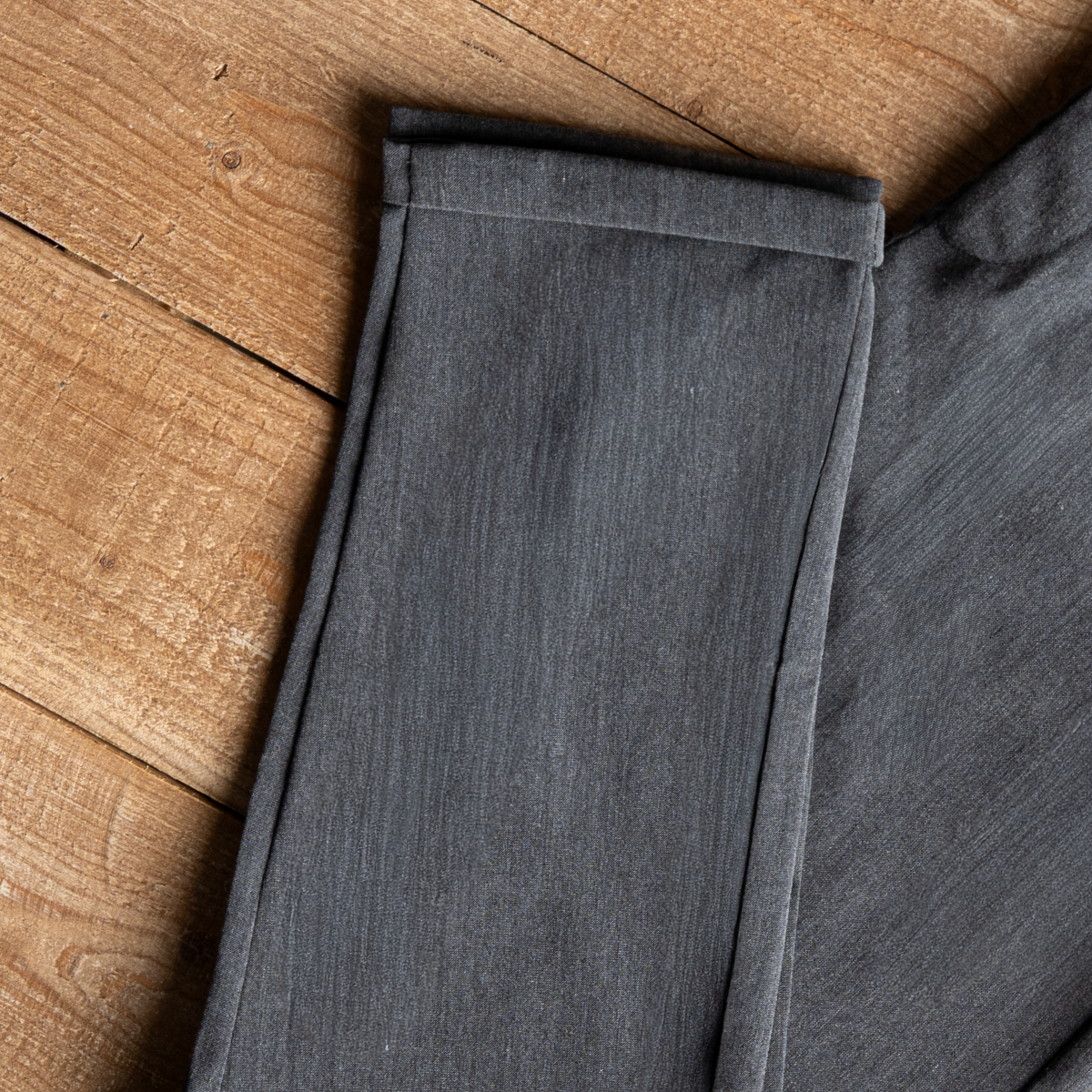 classic pants grey fabric detail