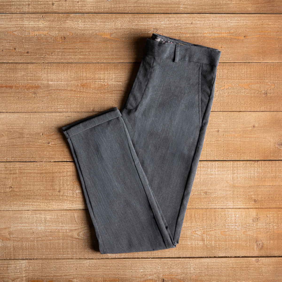 dark grey slim fit pants