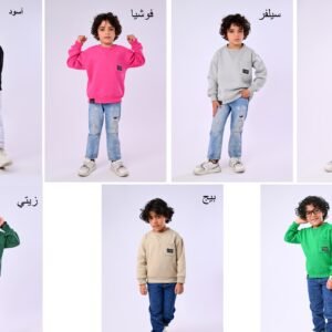 kids round neck sweatshirt all colors