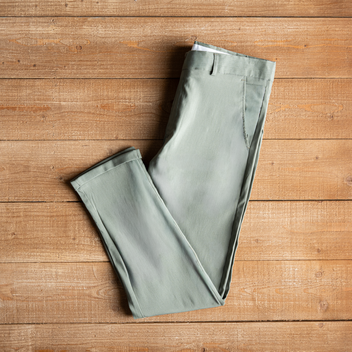 mint green casual classic pants