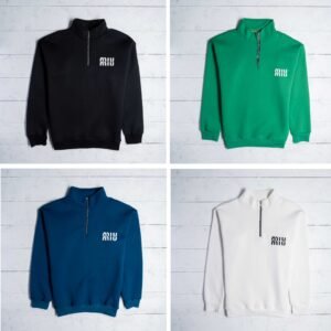 miu half zip sweatshirt all colors grid