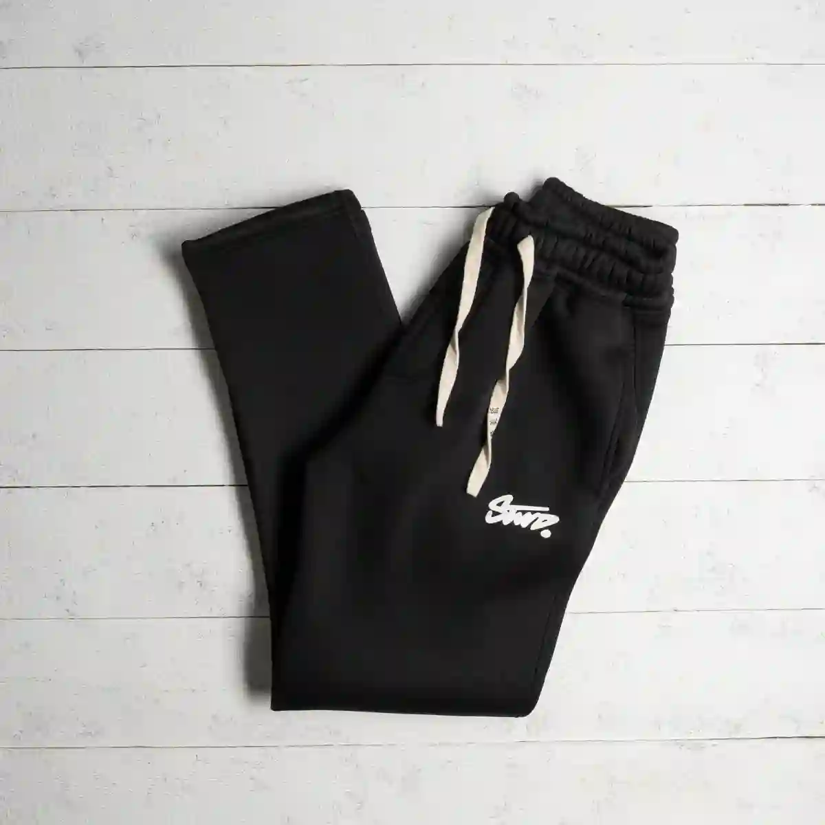 سويت-بانتس-stwd-أسود بنطلون سويت بانتس STWD أسود