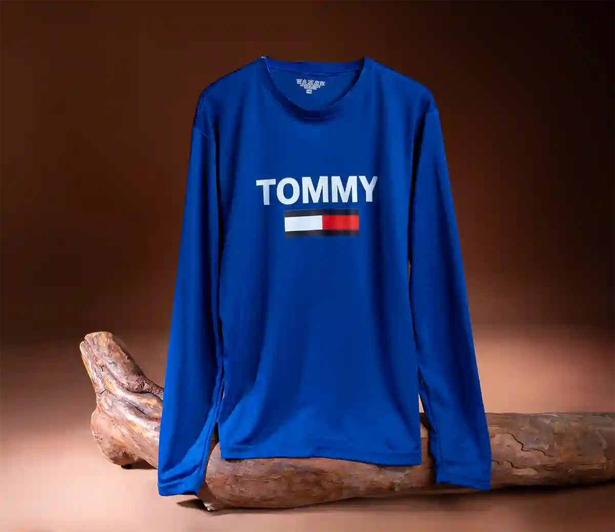 تيشيرت-تومي-أزرق تيشيرت Tommy كم طويل أزرق