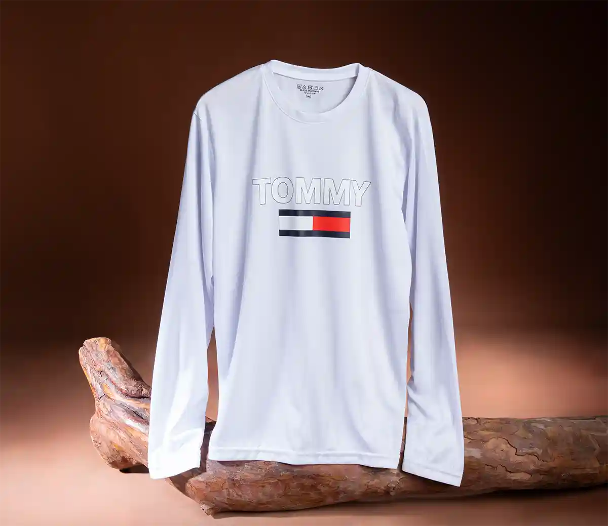 تيشيرت-تومي-أبيض تيشيرت Tommy كم طويل أبيض