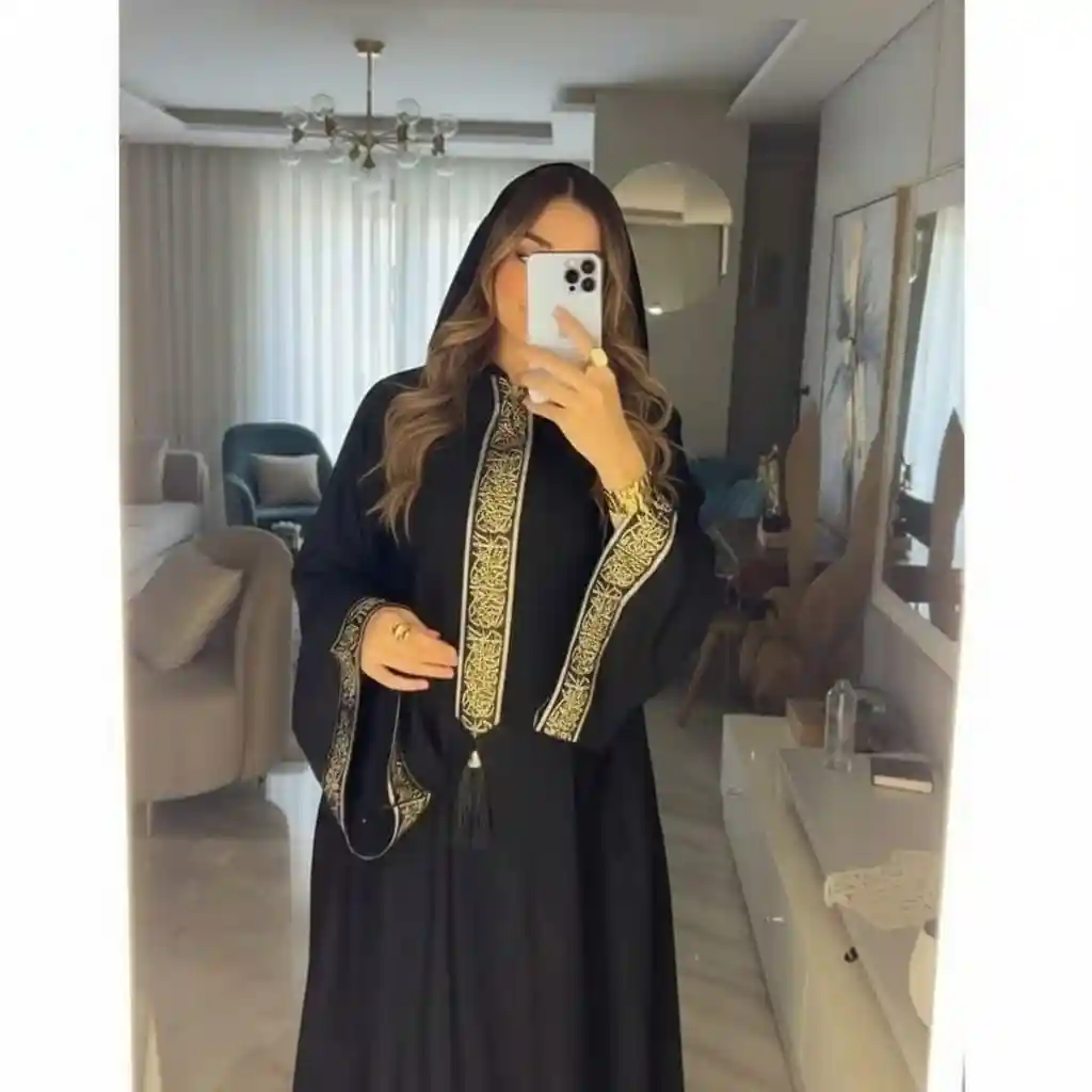 al malika reception abaya black