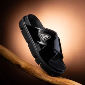 black casual medical sandal