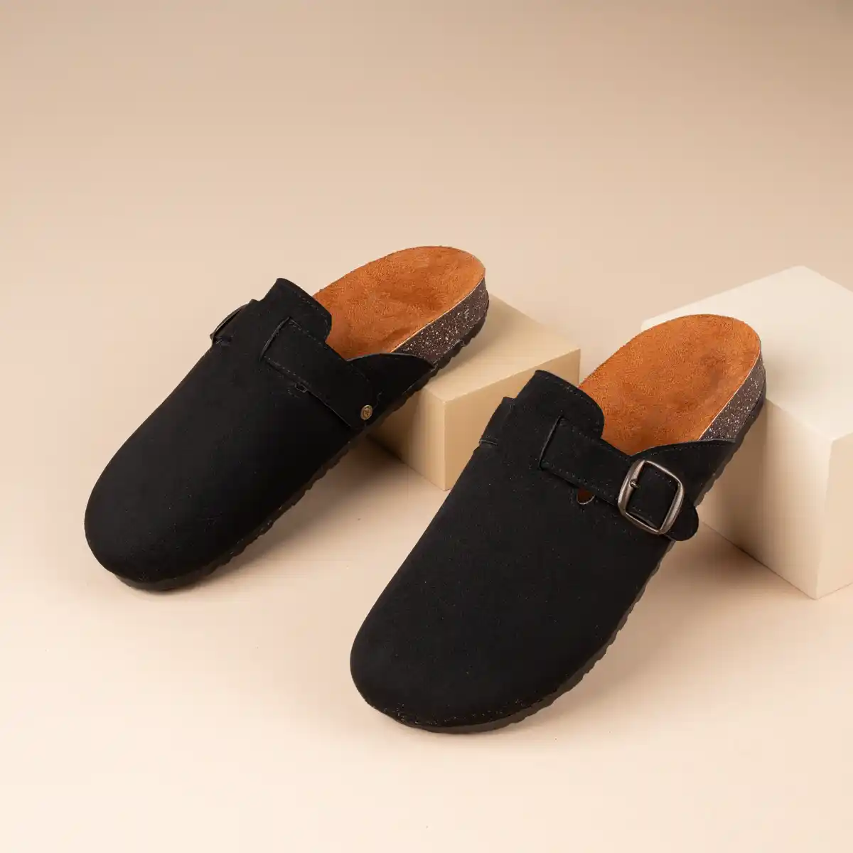 سليبر-أسود-شمواه سليبر شمواه أسود شيك للمشاوير