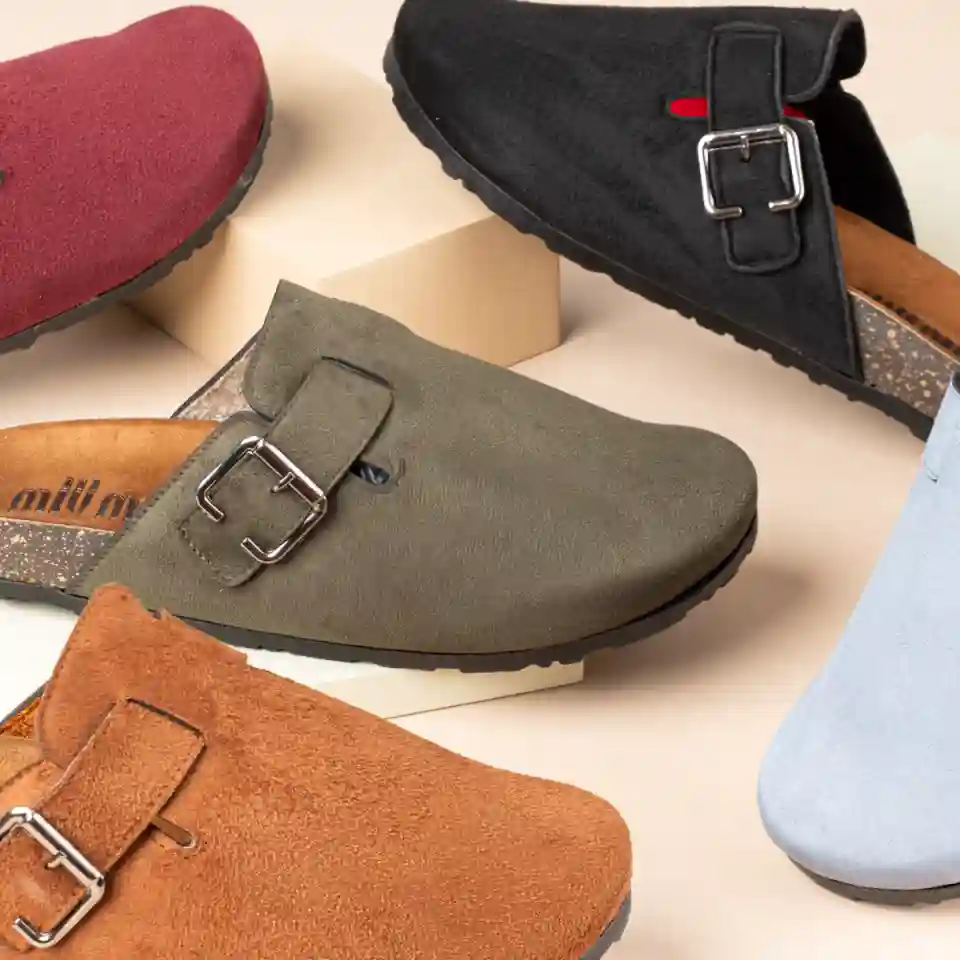 أحذية مريحة مزودة بإبزيم شيك