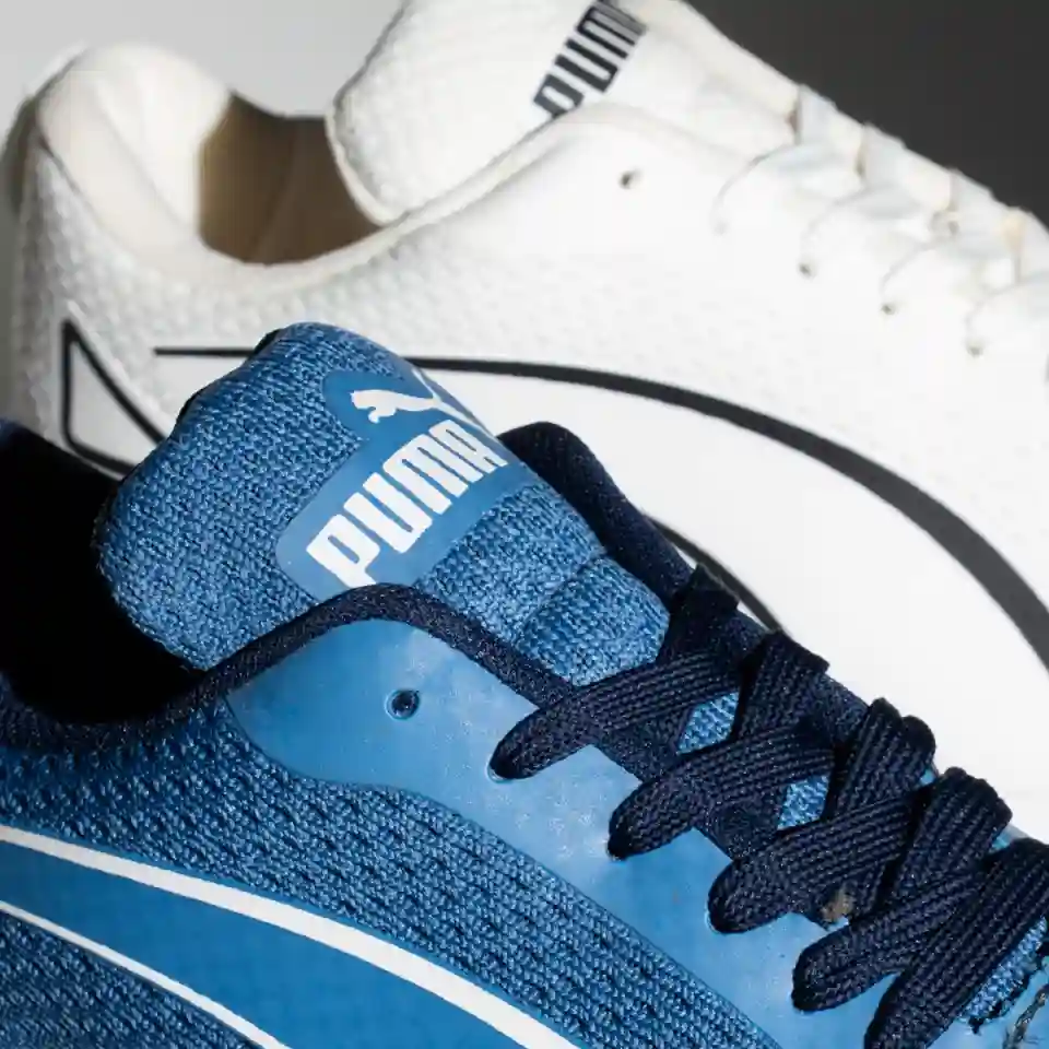 حذاء أبيض كاجوال بفرش داخلي مبطن