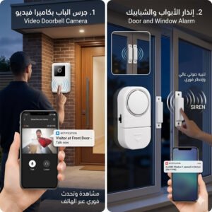 smart doorbell camera alarm action