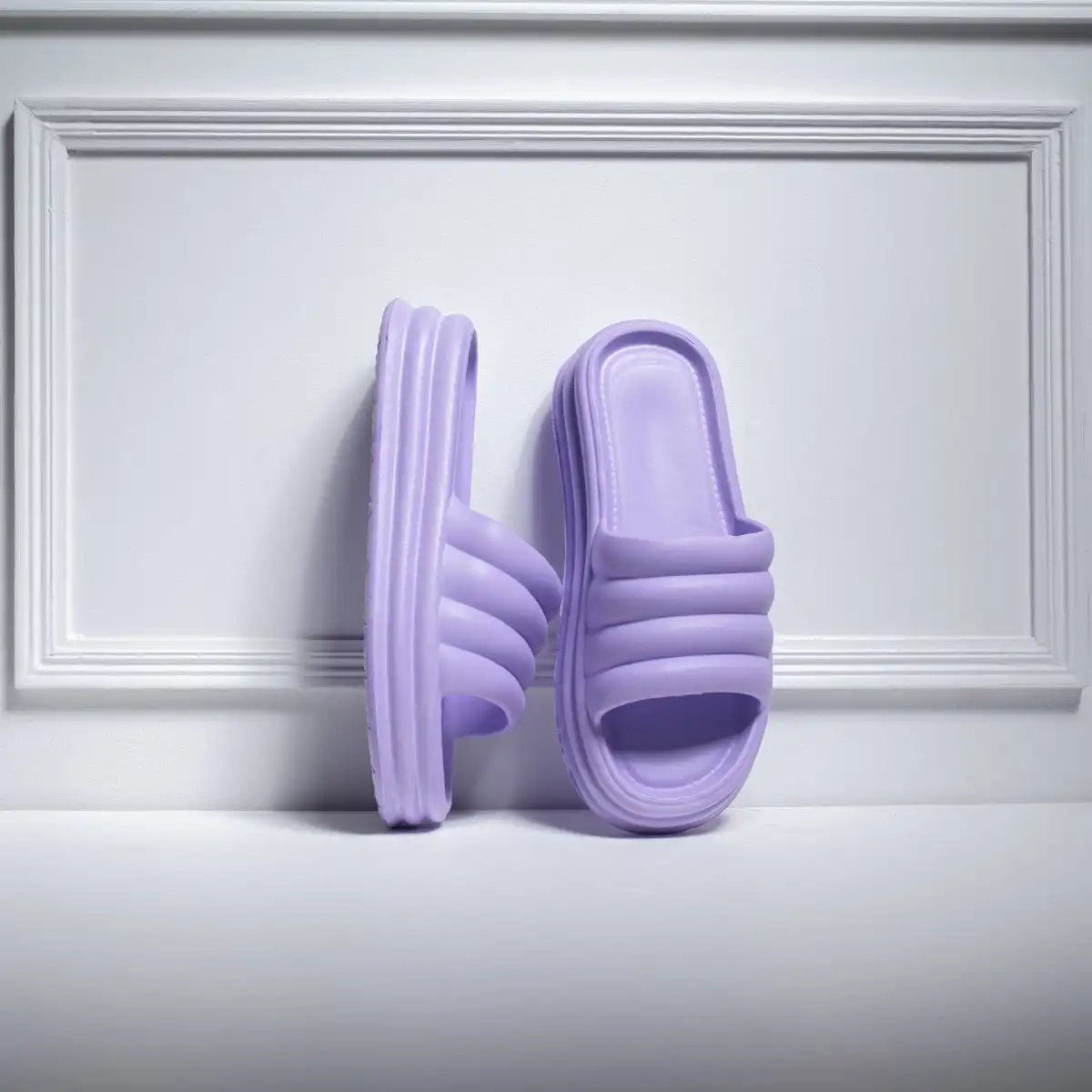 eva11 platform slippers purple