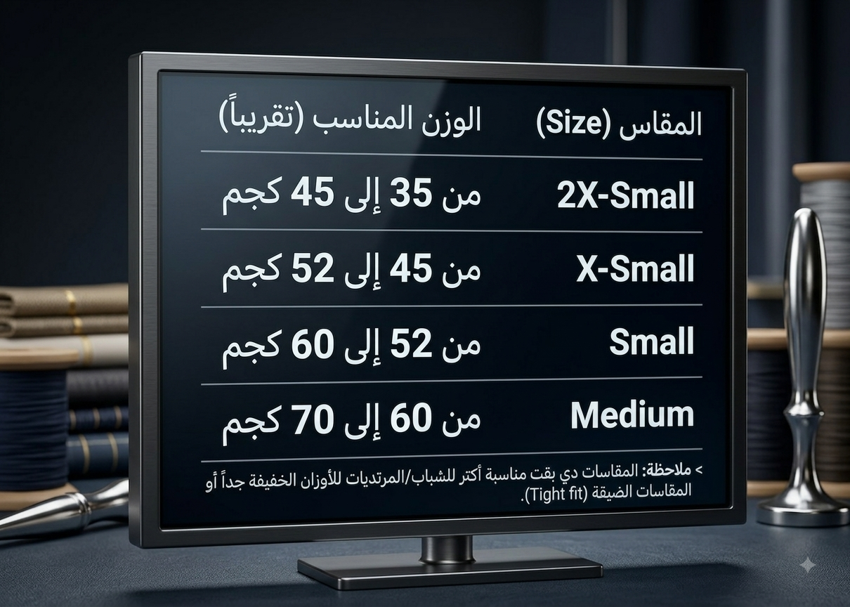 جدول مقاسات طقم منتخب مصر الفرعوني جدول مقاسات طقم كرة قدم أطفالي وشبابي حسب الوزن